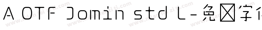 A OTF Jomin std L字体转换